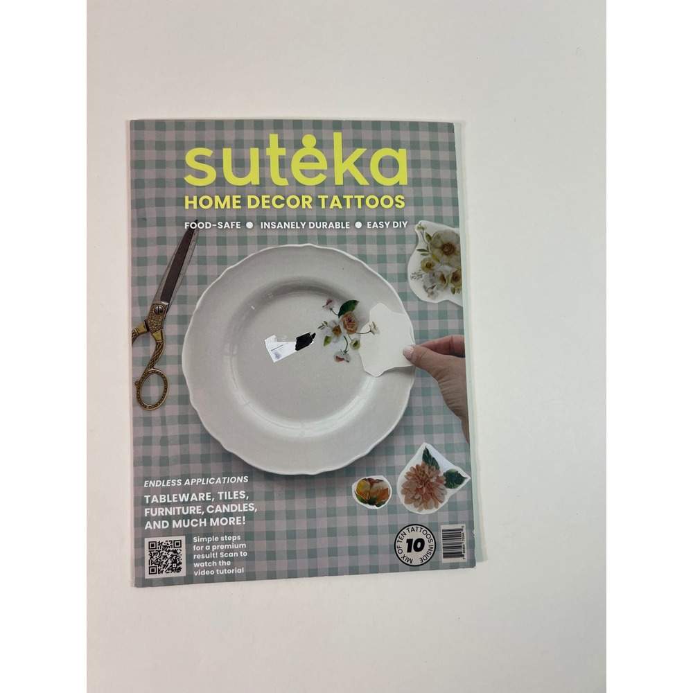 Suteka Home Decor Tattoos Wildflowers Flowers 10 Tattoos Food‎ Safe Easy DIY NIP